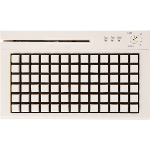 POS клавиатура Heng Yu S78A, USB, Считыватель MSR, Белый_2